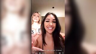 Naomi ed amica tettona si divertono in cam